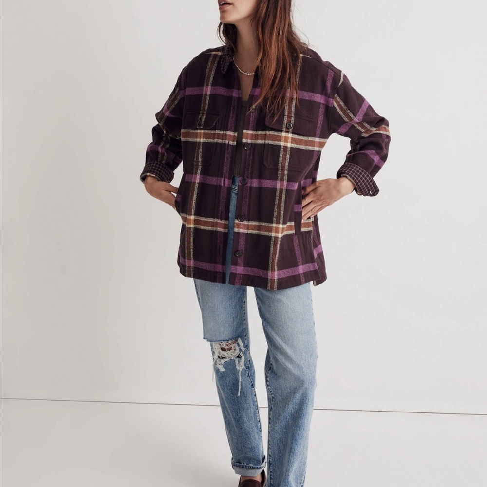 Madewell Rigby Shirt-Jacket in Plaid